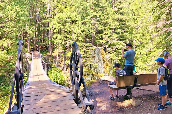 Whistler Train Wreck, Suspension Bridge & Hidden Waterfall Adventure - From railway wreckage to the Cheakamus River