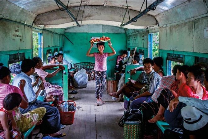 Yangon morning food tour with train ride - Kyi Myindaing Station and the Banana Market
