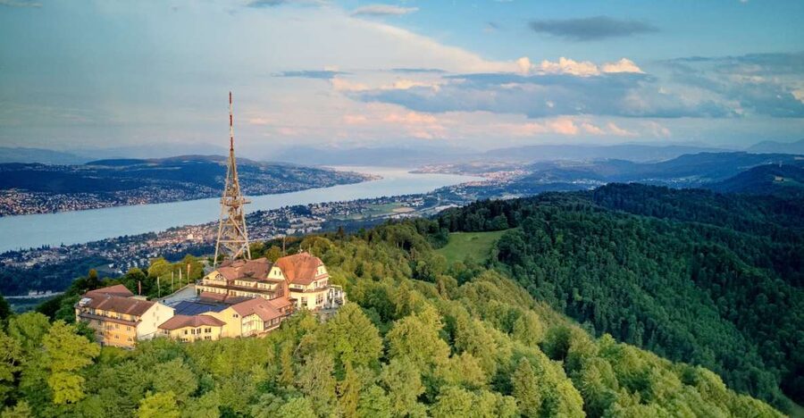 Zurich: Audio Guided City Tour and Train to “Top of Zurich” - The summit view and the extra tower fee